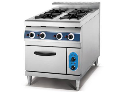 Four Burner Cooking Range With Oven